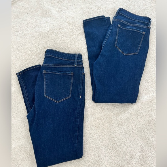 *2 PAIR!* Old Navy Dark Blue Women's WOW Super-Skinny Jeans Size 12 LONG - Picture 2 of 8